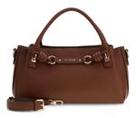 GUESS Camelia 3 Comp Satchel Cognac