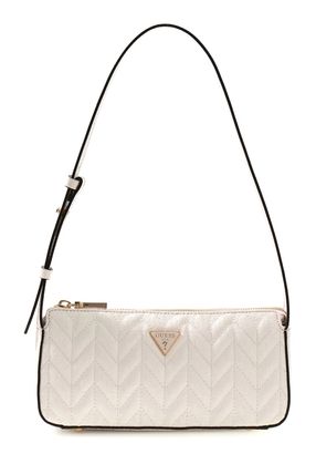 GUESS Stacey Mini Shoulder Bag Cream White