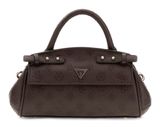 GUESS Diana Mini Top Handle Flap Chocolate Logo