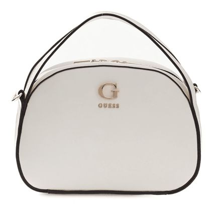 GUESS Coleen Top Zip Crossbody Cream White