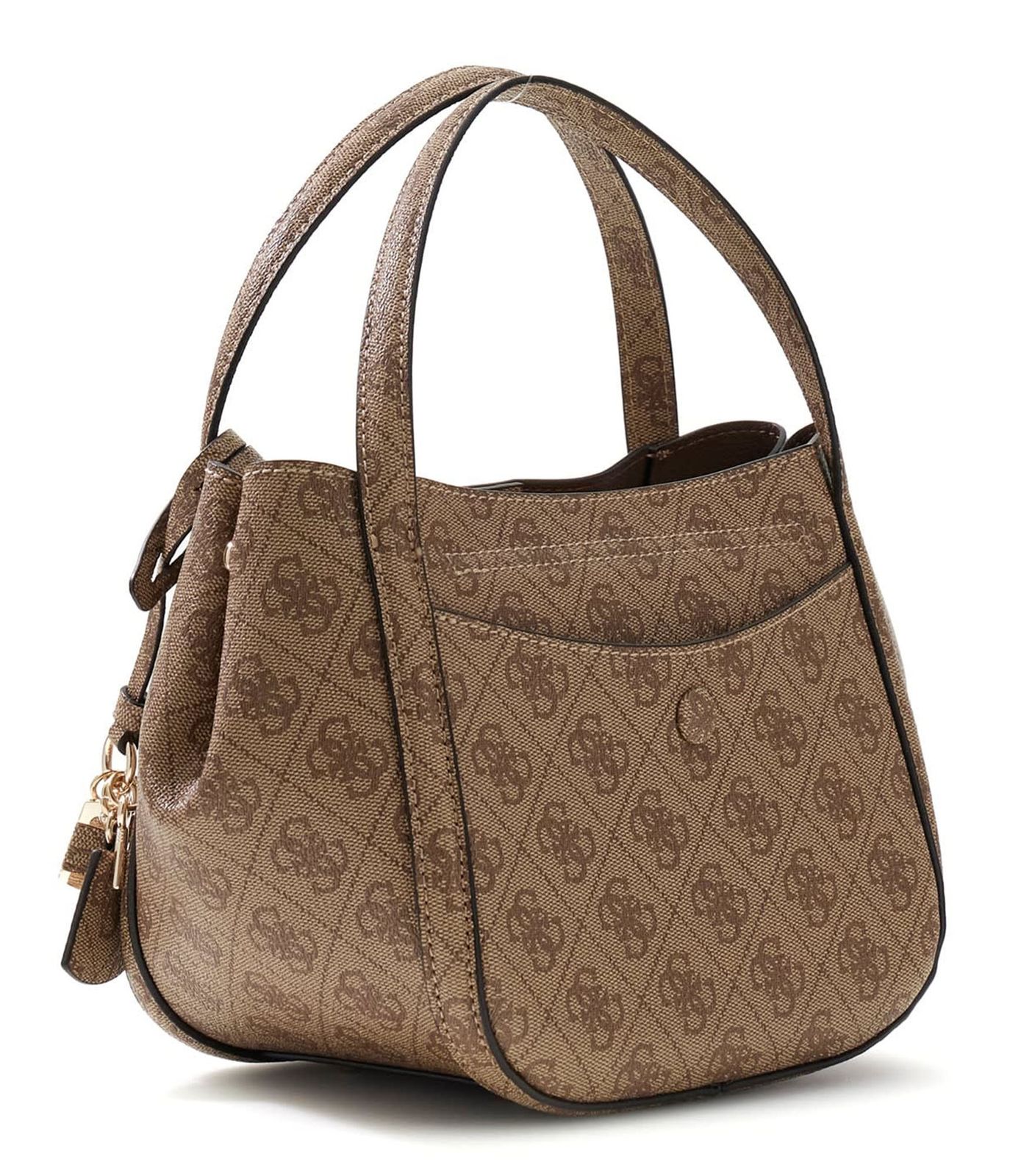 GUESS Coleen Logo Satchel S Latte Logo GUESS Coleen Logo Satchel S Latte Logo