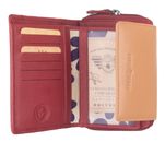 GREENBURRY Duett RV-Wallet RFID Red / Tan