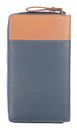 GREENBURRY Duett RV-Long Wallet RFID Greyblue / Tan