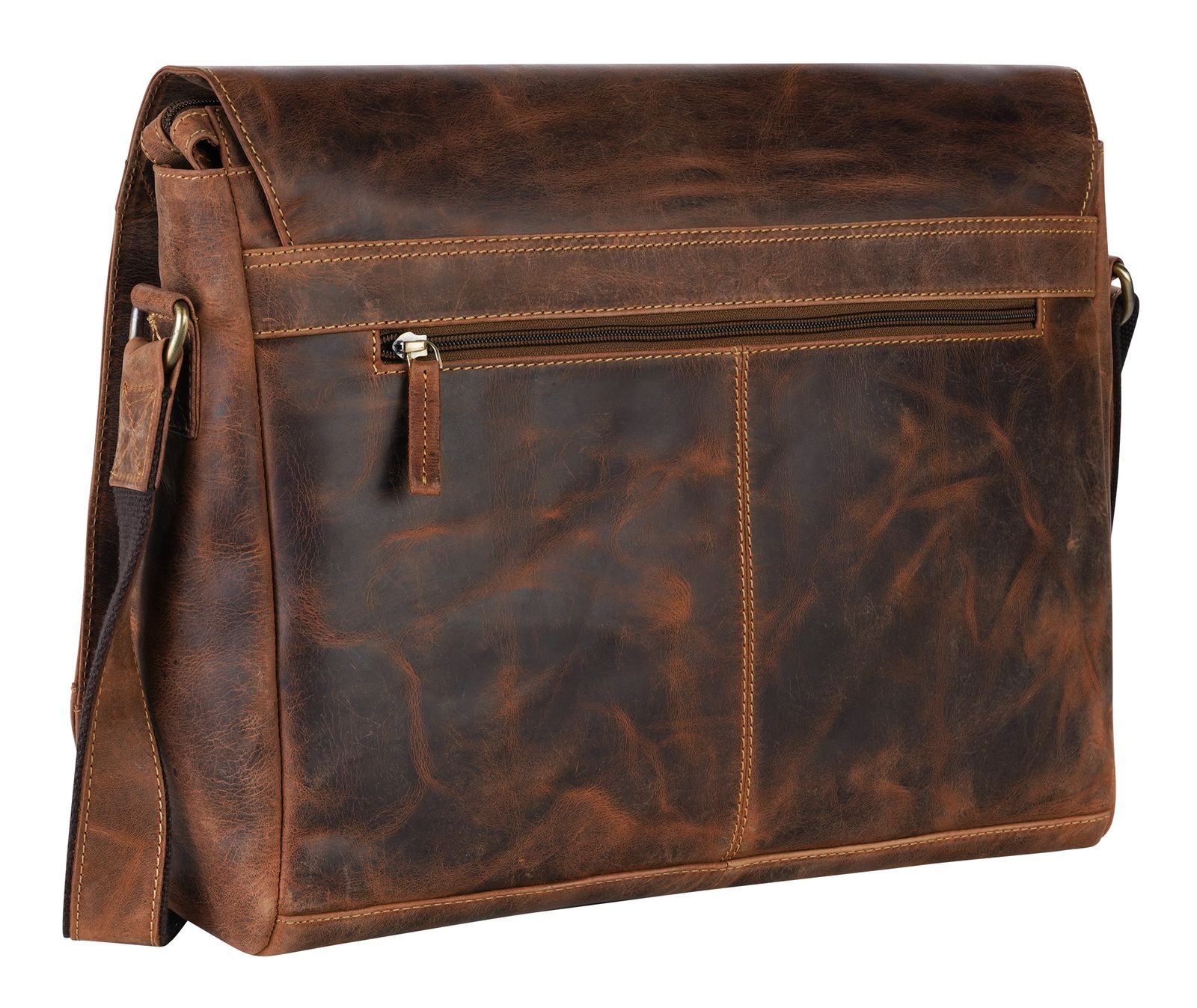 GREENBURRY Vintage Notebook Bag XXL Brown GREENBURRY Vintage Notebook Bag XXL Brown