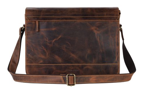 GREENBURRY Vintage Notebook Bag XXL Brown