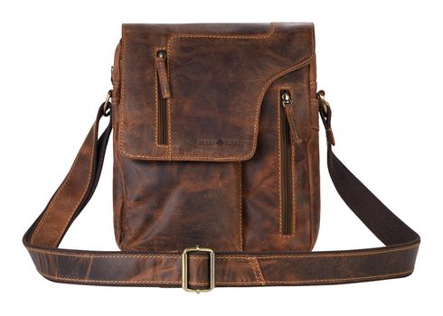 GREENBURRY Vintage Revolver Bag M Brown
