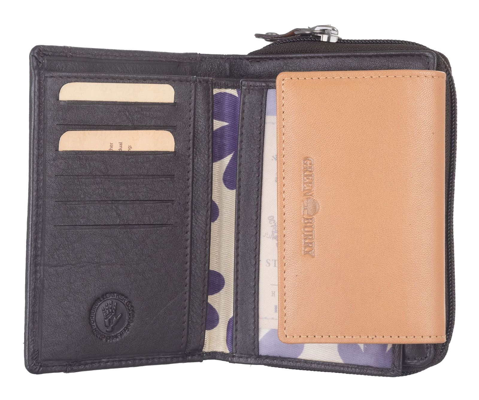 GREENBURRY Duett RV-Wallet RFID Brown / Tan GREENBURRY Duett RV-Wallet RFID Brown / Tan