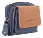 GREENBURRY Duett RV-Mini Wallet RFID Greyblue / Tan GREENBURRY Duett RV-Mini Wallet RFID Greyblue / Tan