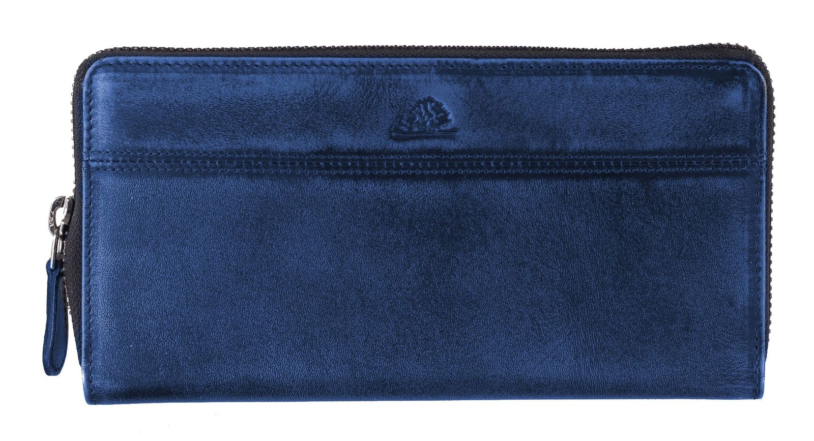 GREENBURRY Destressed RV-Long Wallet RFID Navy Blue