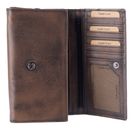 GREENBURRY Destressed Long Wallet RFID Teak Brown GREENBURRY Destressed Long Wallet RFID Teak Brown