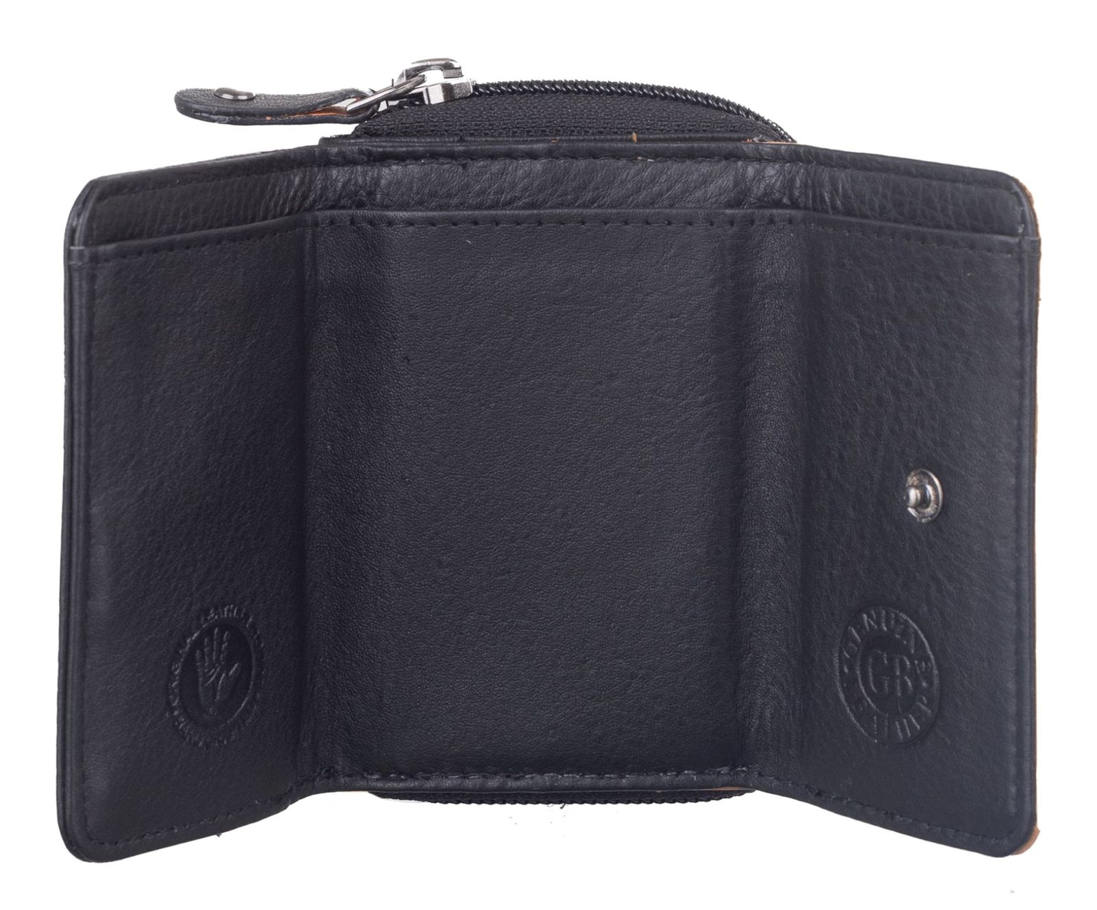 GREENBURRY Duett RV-Mini Wallet RFID Black / Tan GREENBURRY Duett RV-Mini Wallet RFID Black / Tan