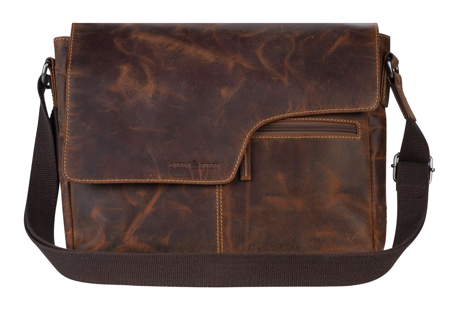 GREENBURRY Vintage A4 Crossbody Bag Brown