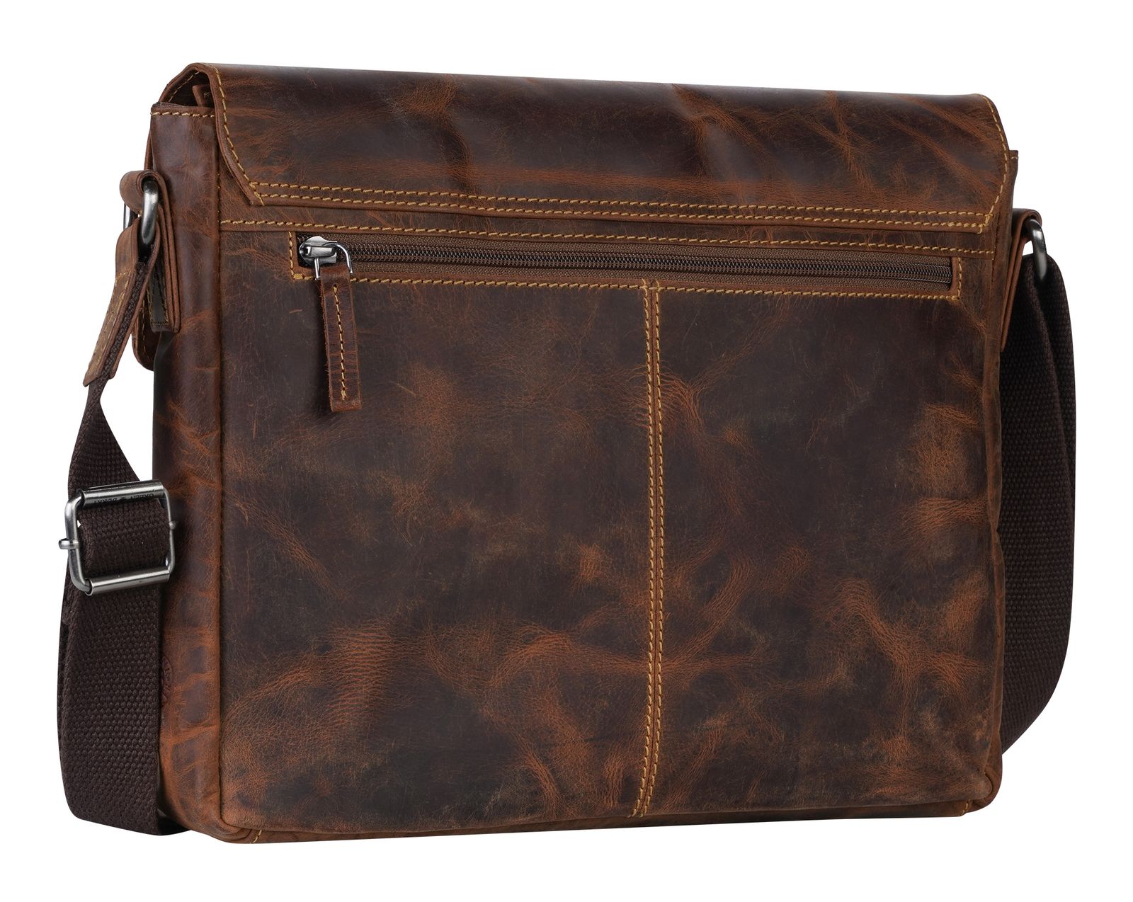 GREENBURRY Vintage A4 Crossbody Bag Brown GREENBURRY Vintage A4 Crossbody Bag Brown