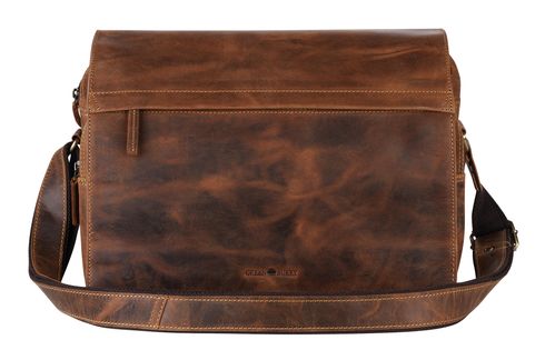 GREENBURRY Vintage A4 Messenger Bag Brown