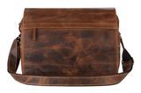 GREENBURRY Vintage A4 Messenger Bag Brown GREENBURRY Vintage A4 Messenger Bag Brown