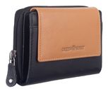 GREENBURRY Duett RV-Wallet RFID Black / Tan GREENBURRY Duett RV-Wallet RFID Black / Tan