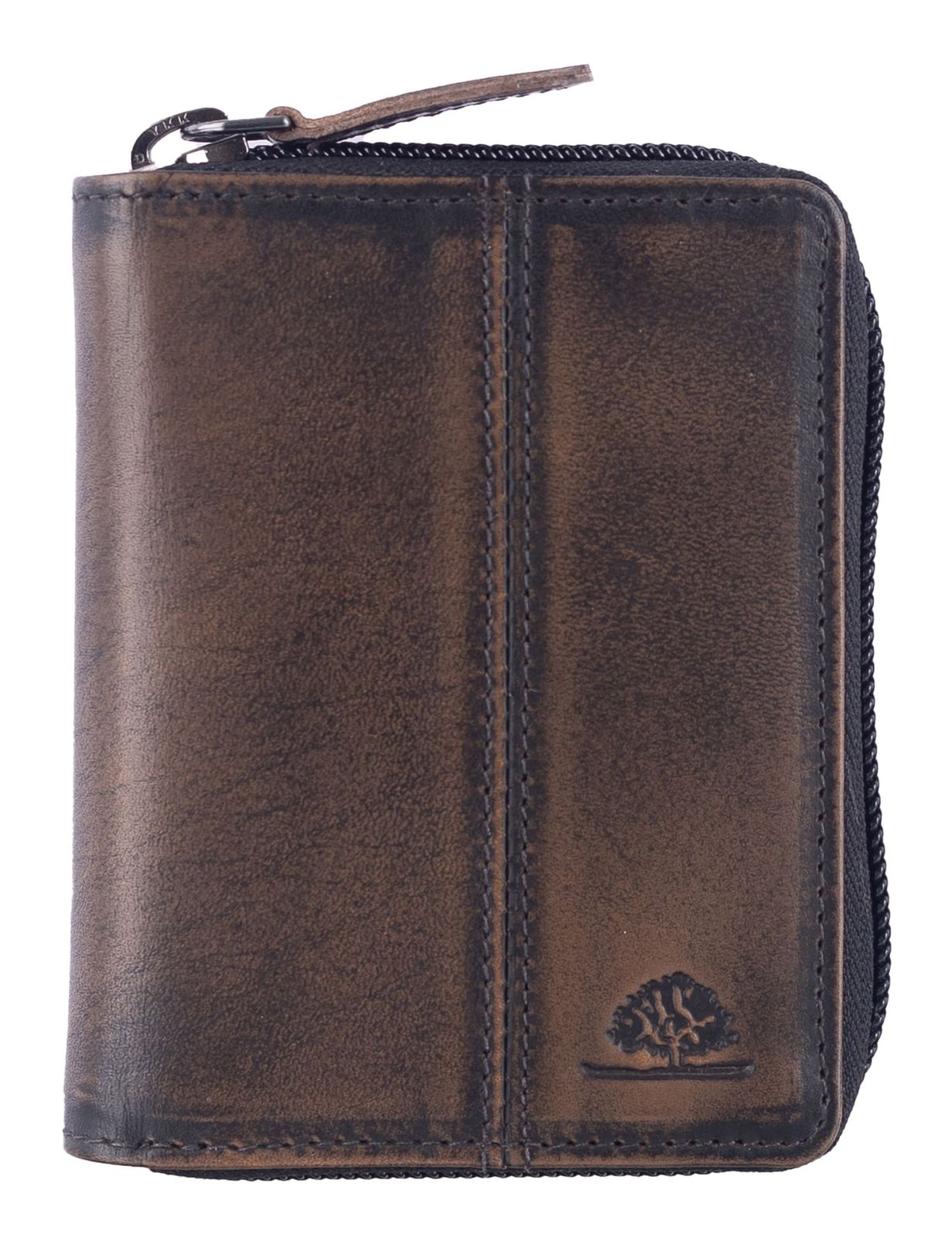GREENBURRY Destressed Card Case RFID Deep Red
