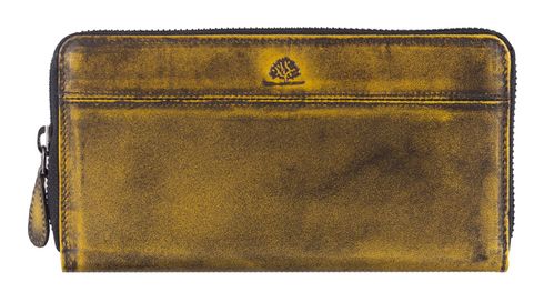 GREENBURRY Destressed RV-Long Wallet RFID Dirty Yellow
