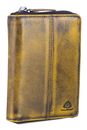 GREENBURRY Destressed Card Case RFID Dirty Yellow GREENBURRY Destressed Card Case RFID Dirty Yellow