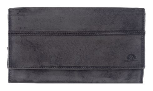 GREENBURRY Destressed Long Wallet RFID Silver Grey GREENBURRY Destressed Long Wallet RFID Silver Grey