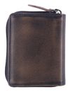 GREENBURRY Destressed Card Case RFID Teak Brown
