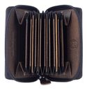 GREENBURRY Destressed Card Case RFID Teak Brown