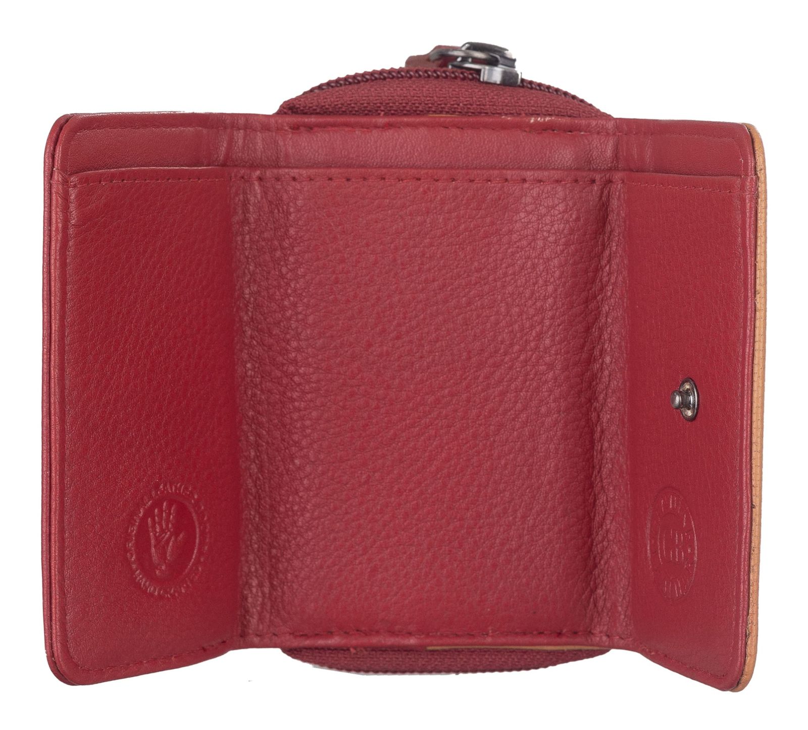 GREENBURRY Duett RV-Mini Wallet RFID Red / Tan GREENBURRY Duett RV-Mini Wallet RFID Red / Tan