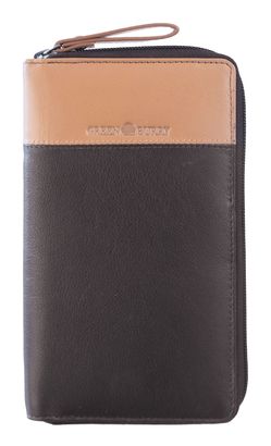 GREENBURRY Duett RV-Long Wallet RFID Brown / Tan
