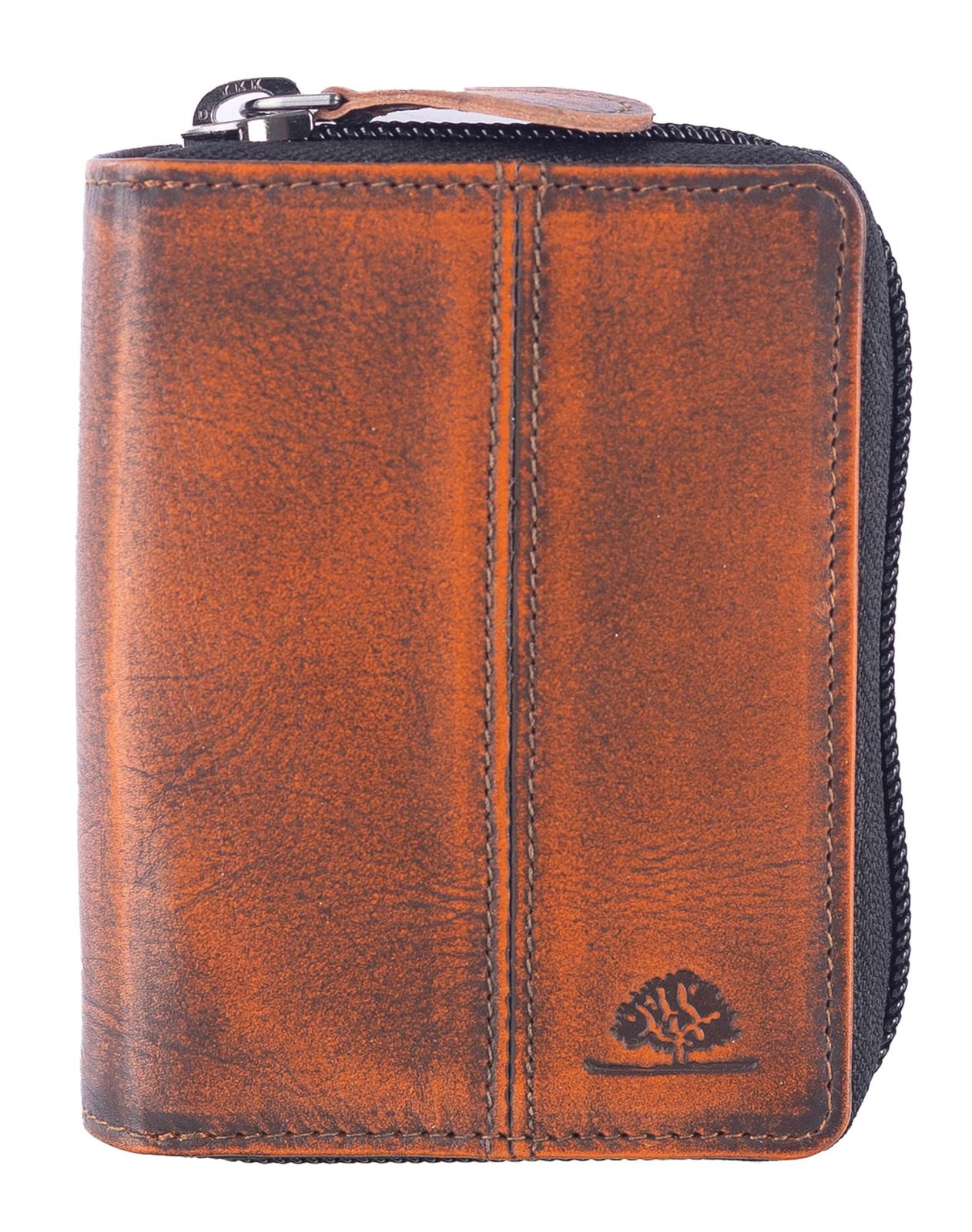 GREENBURRY Destressed Card Case RFID Rusty Orange