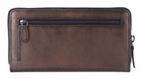 GREENBURRY Destressed RV-Long Wallet RFID Teak Brown