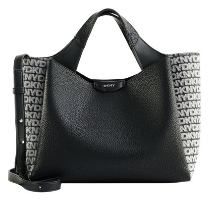DKNY Willa Satchel Black / Silver
