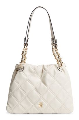 TOMMY HILFIGER Feminine Mini Tote Soft Cream