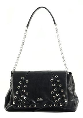 DKNY Milla Shoulder Bag Black / Silver DKNY Milla Shoulder Bag Black / Silver