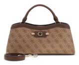 GUESS Lindsey 2 Compartment Satchel S Latte Logo GUESS Lindsey 2 Compartment Satchel S Latte Logo