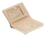 GUESS Gilda SLG Zip Around Card Case Cream White GUESS Gilda SLG Zip Around Card Case Cream White