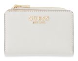 GUESS Gilda SLG Zip Around Card Case Cream White GUESS Gilda SLG Zip Around Card Case Cream White