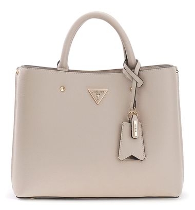 GUESS Meridian II Girlfriend Satchel Light Taupe GUESS Meridian II Girlfriend Satchel Light Taupe