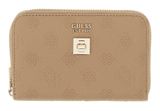 GUESS Ella Logo SLG Zip Around M Beige Logo GUESS Ella Logo SLG Zip Around M Beige Logo