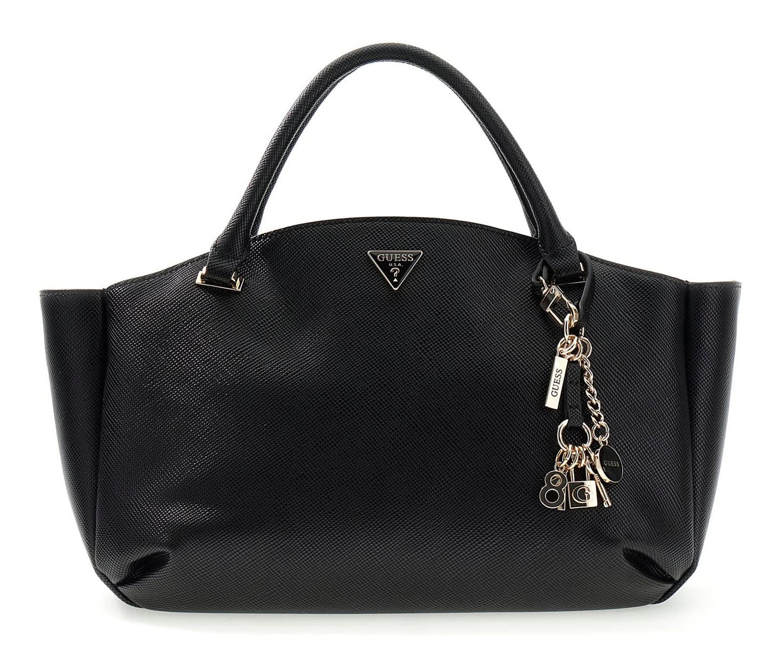 GUESS Gilda 3 Compartment Satchel Black GUESS Gilda 3 Compartment Satchel Black