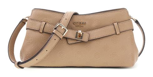 GUESS Ella Logo Girlfriend Crossbody Beige Logo GUESS Ella Logo Girlfriend Crossbody Beige Logo