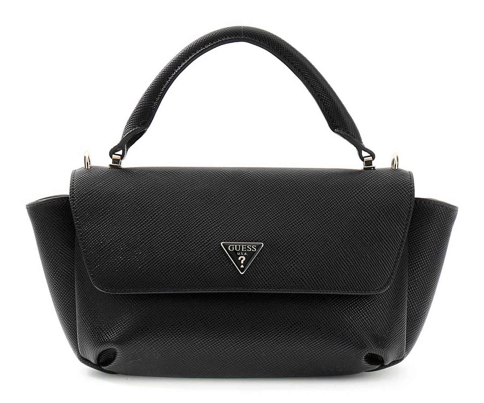 GUESS Gilda Top Handle Flap Black GUESS Gilda Top Handle Flap Black