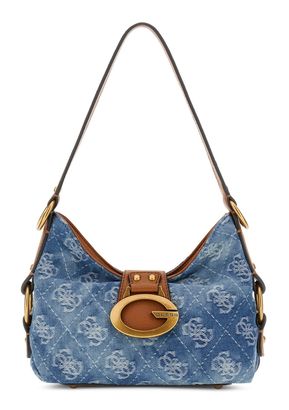 GUESS Camden Mini Shoulder Bag Denim Logo GUESS Camden Mini Shoulder Bag Denim Logo