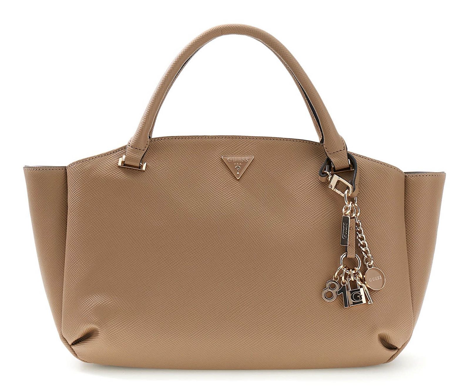 GUESS Gilda 3 Compartment Satchel Beige GUESS Gilda 3 Compartment Satchel Beige