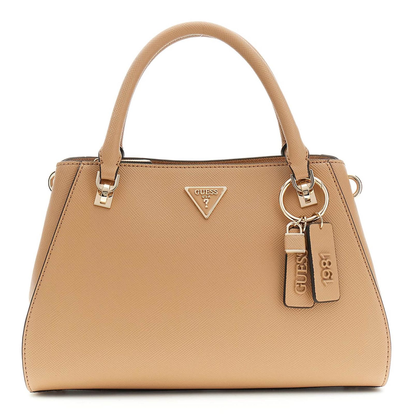 GUESS Noelle II Luxury Satchel Beige GUESS Noelle II Luxury Satchel Beige