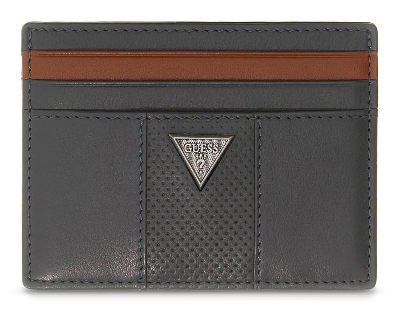 GUESS Torino Card Holder Anthracite Grey