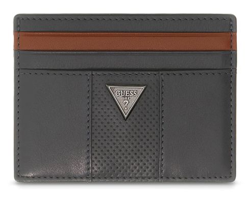 GUESS Torino Card Holder Anthracite Grey