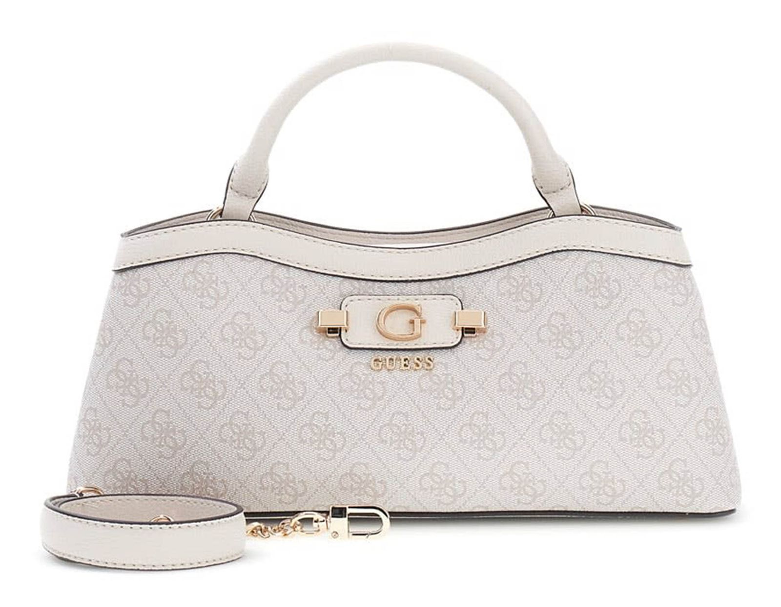 GUESS Lindsey 2 Compartment Satchel S Bone Logo