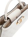 GUESS Lindsey 2 Compartment Satchel S Bone Logo GUESS Lindsey 2 Compartment Satchel S Bone Logo