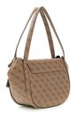GUESS Coleen Logo Flap Shoulder Bag Latte Logo GUESS Coleen Logo Flap Shoulder Bag Latte Logo