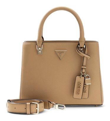 GUESS Noelle II Multi Compartment Satchel S Beige GUESS Noelle II Multi Compartment Satchel S Beige